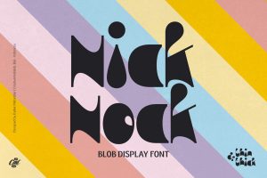 Nick Nock – Blob Display font