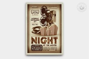 Night at the Movies Flyer Template