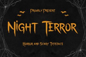 Night Terror – A Horror and Scary Typeface