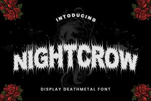 NightCrow – Deathmetal Font
