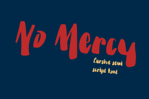 No Mercy – 80s trend font