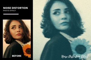 Noise Distortion Photo Effect