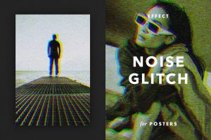 Noise Glitch Effect for Posters