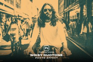 Noisy Duotone Photo Effect