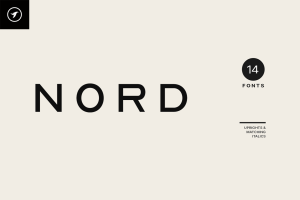 NORD – Minimal Display / Headline / Logo Typeface