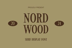 Nord Wood – Serif Display Font