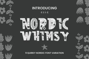 Nordic Whimsy – 9 Quirky Nordic Font Theme