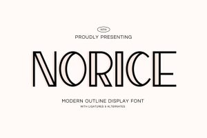 Norice – Thin Modern Font