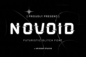 Norvoid Futuristic Glitch Font