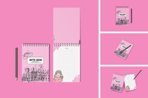 Notebook mockup