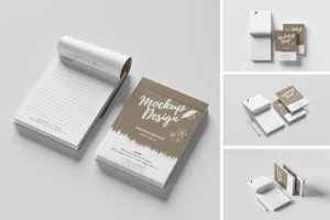 Notepad A6 Open Mockup