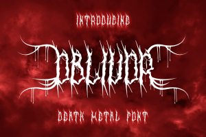Oblivor – Death Metal Font