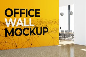 Office Wall Mural Mock Up