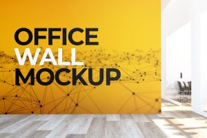 Office Wall Mural Mock Up