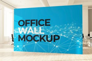 Office Wall Mural Mockup