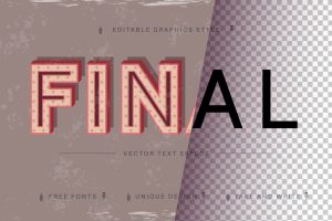 Old – Editable Text Effect, Font Style