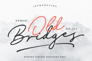 Old Bridges Vintage Script