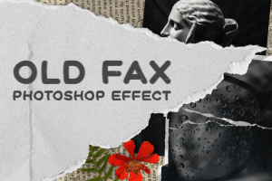 Old Fax Photoshop Text Effect