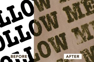 Old Paper Grunge Text Effect
