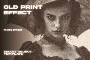 Old Print Photo Effect