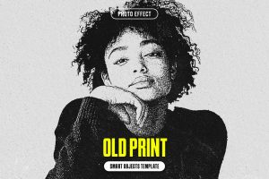Old Print Photo Effect