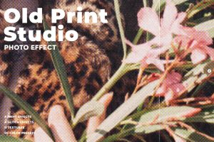 Old Print Studio Photo Effect