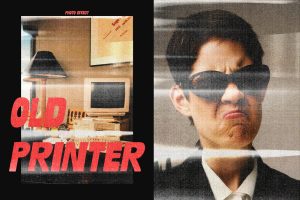 Old Printer Scan Distortion Photo Effect