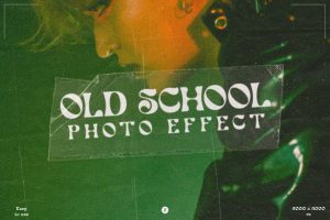 Old School Print Photo Effect