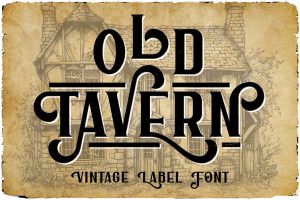 Old Tavern Vintage Label Font
