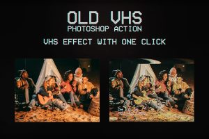 Old VHS Photoshop Action
