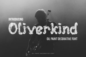 Oliverkind – Oil Paint Decorative Font