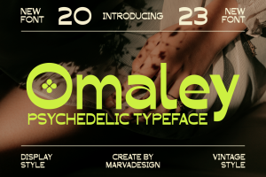 Omaley – A Modern Psychedelic Font