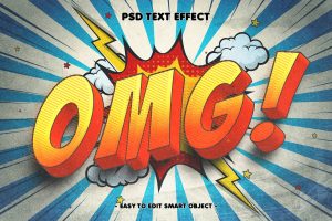 Omg Comic Style Editable Text Effect