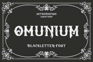 Omunium – Blackletter Font
