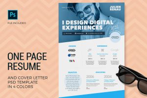 One Page Resume & Cover Letter Templates