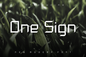 One Sign Font
