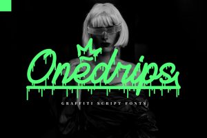 Onedrips – Graffiti Script Fonts