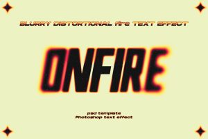 OnFire Blurry Text Effect