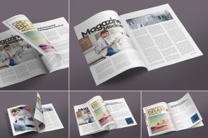 Open Magazine Mockups