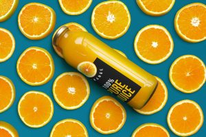 Orange Juice Bottle Mockup