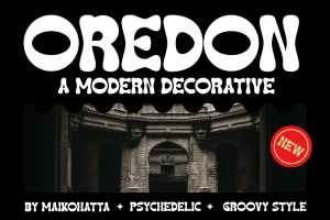 Oredon – Modern Decorative Font