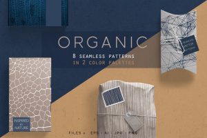 Organic Patterns – 2 color palettes