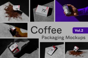 Origin Coffee Packaging Mockups Vol. 2