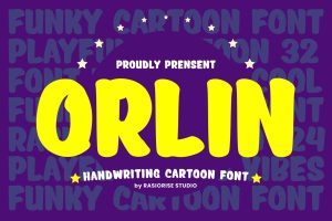 Orlin – Handwriting Cartoon Font
