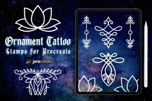 Ornament Tattoo Brush Stamp Procreate