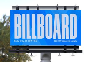 Outdoor Advertising Billboard Mockup