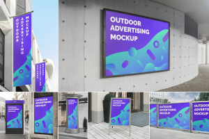 Outdoor Advertising Mockups Vol. 1