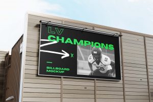 Outdoor Building Billboard Mockup