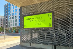 Outdoor Display Sign Mockup