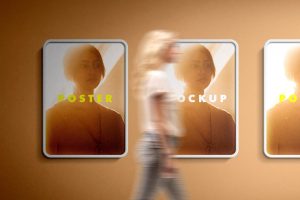 Outdoor Lightbox Poster Mockup
